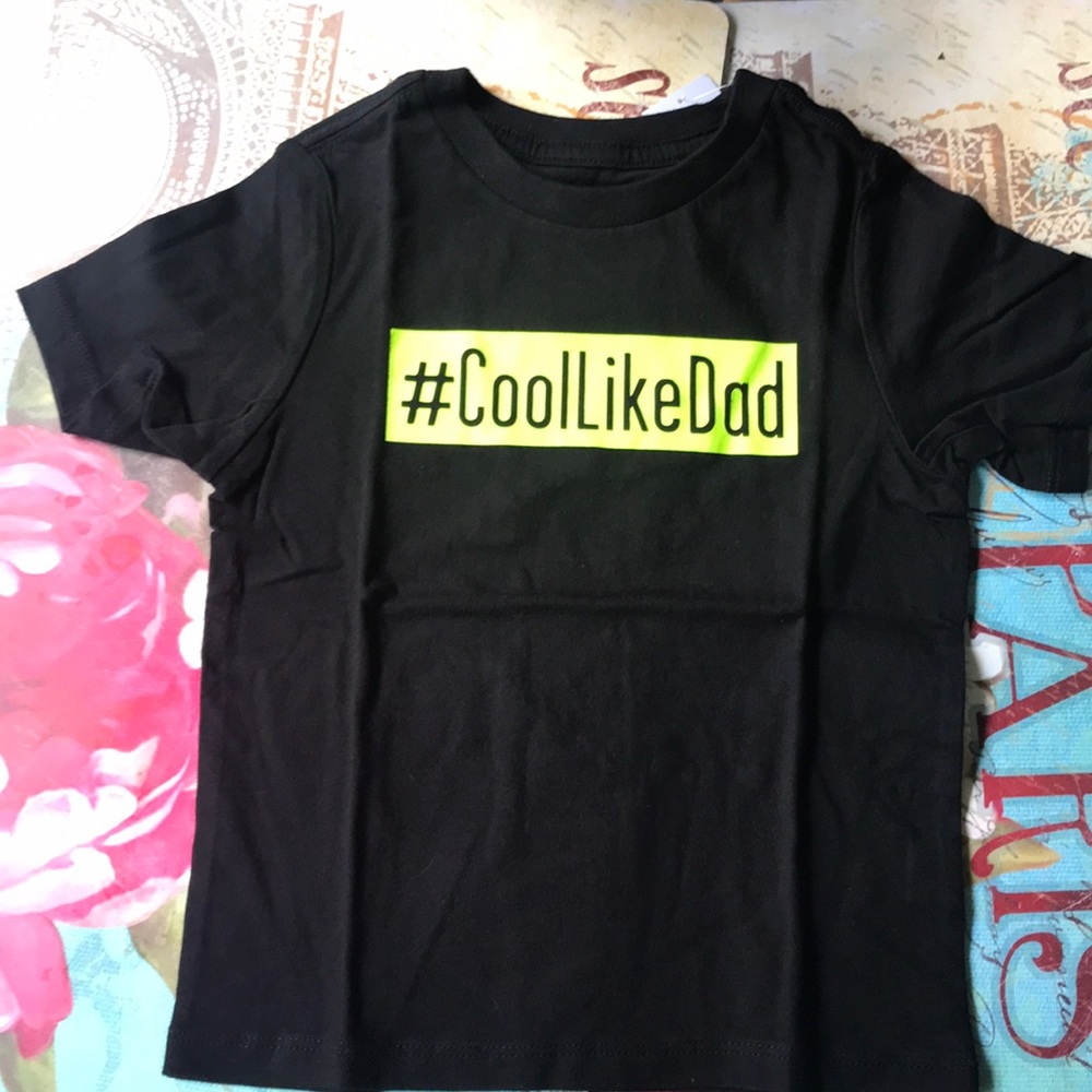 Graphic Cool Like Dad with Neon Green